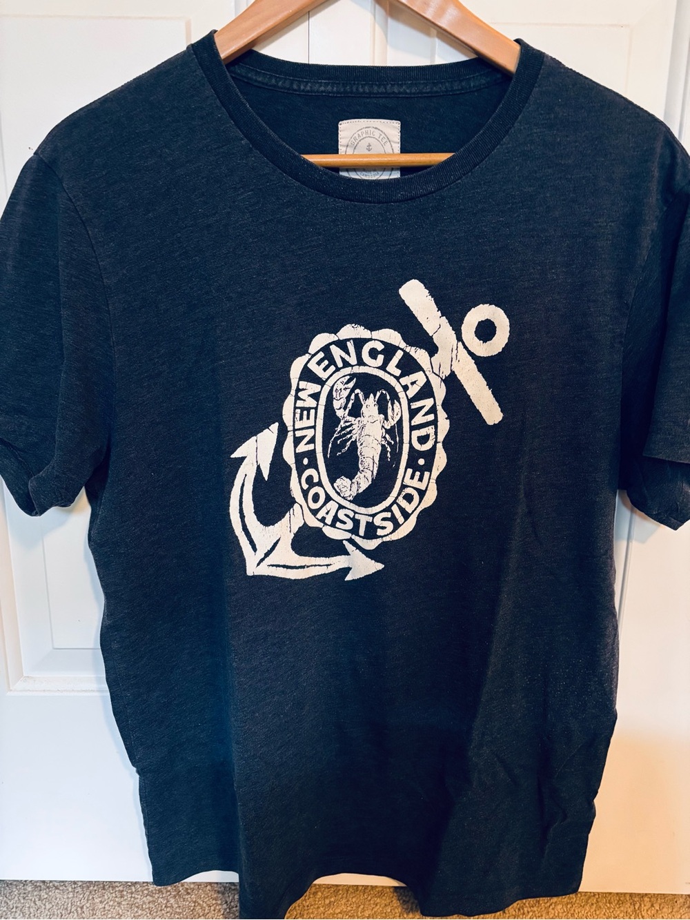 Jcrew men’s New England Coastside Navy Graphic Tee